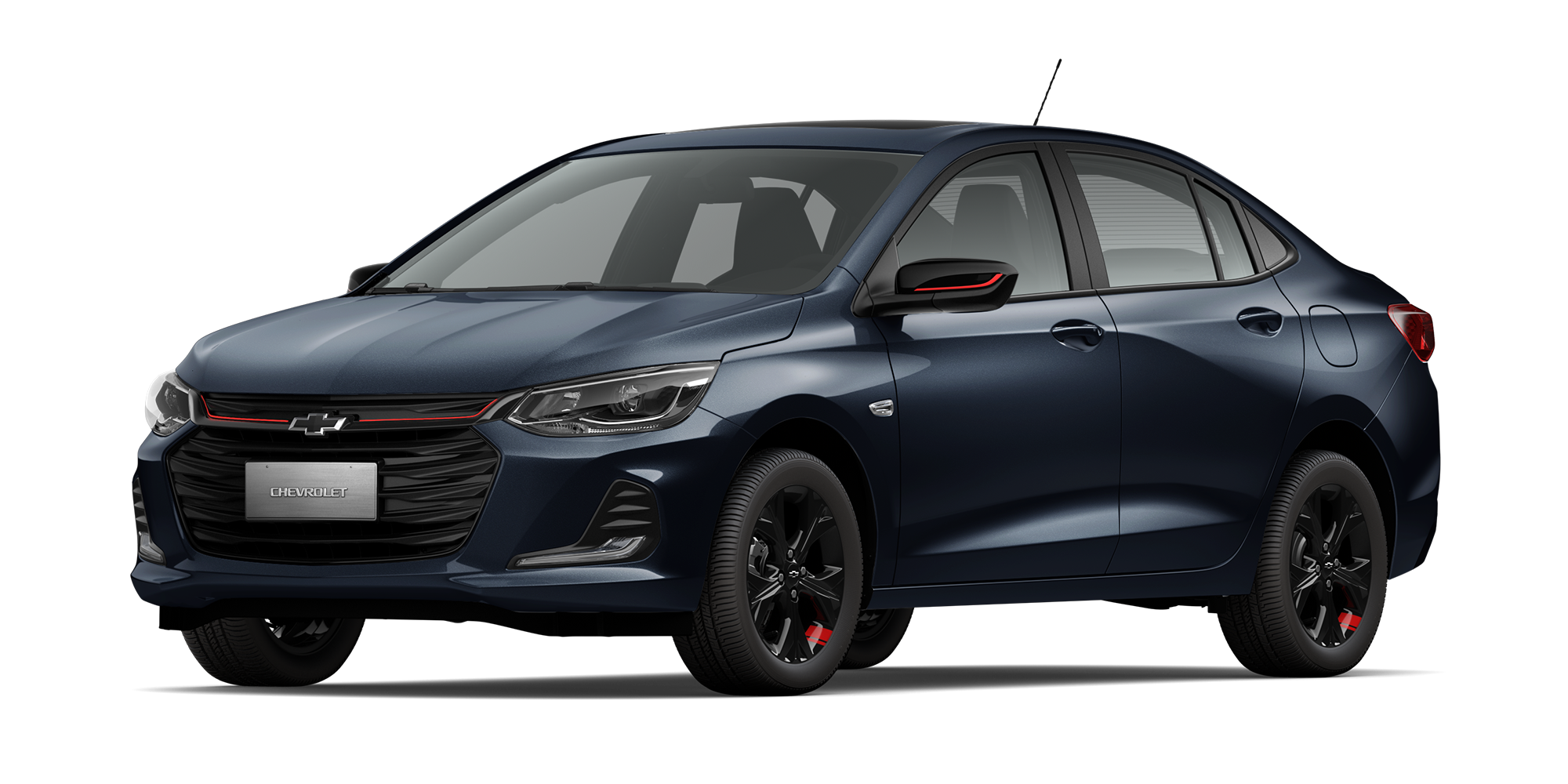 Chevrolet Onix 2026, sedán deportivo en color azul oxford