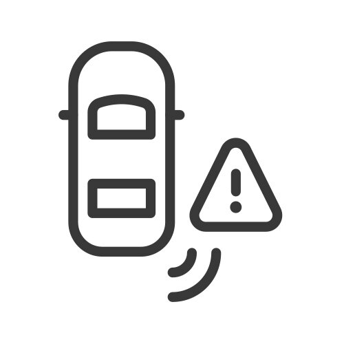 Ícono de seguridad detección frontal de peatones Chevrolet Equinox EV 2024 SUV eléctrica deportiva