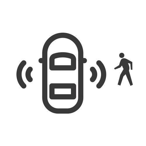 Ícono de detección de peatones en apertura de puertas Chevrolet Equinox EV 2024 SUV eléctrica deportiva