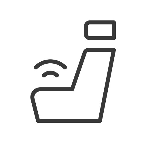 Ícono asiento de seguridad para conductor Chevrolet Equinox EV 2024 SUV eléctrica deportiva