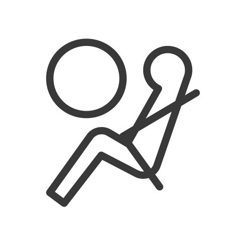 Ícono seguridad 8 bolsas de aire Chevrolet Equinox EV 2024 SUV eléctrica deportiva