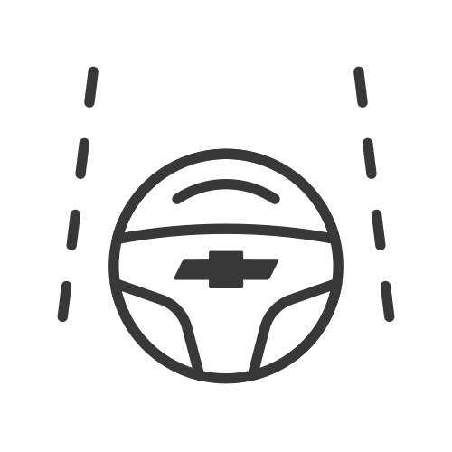 Ícono guía y asistencia avanzada de remolque Chevrolet Equinox EV 2024 SUV eléctrica deportiva