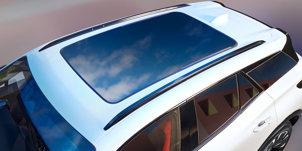 Quemacocos panorámico con apertura electrónica de 3 posiciones de Chevrolet Blazer EV 2025, camioneta SUV eléctrica